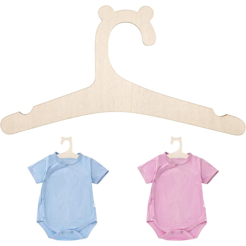 Baby Clothing Organizer - Porte-vêtements pour bébé en bois motif