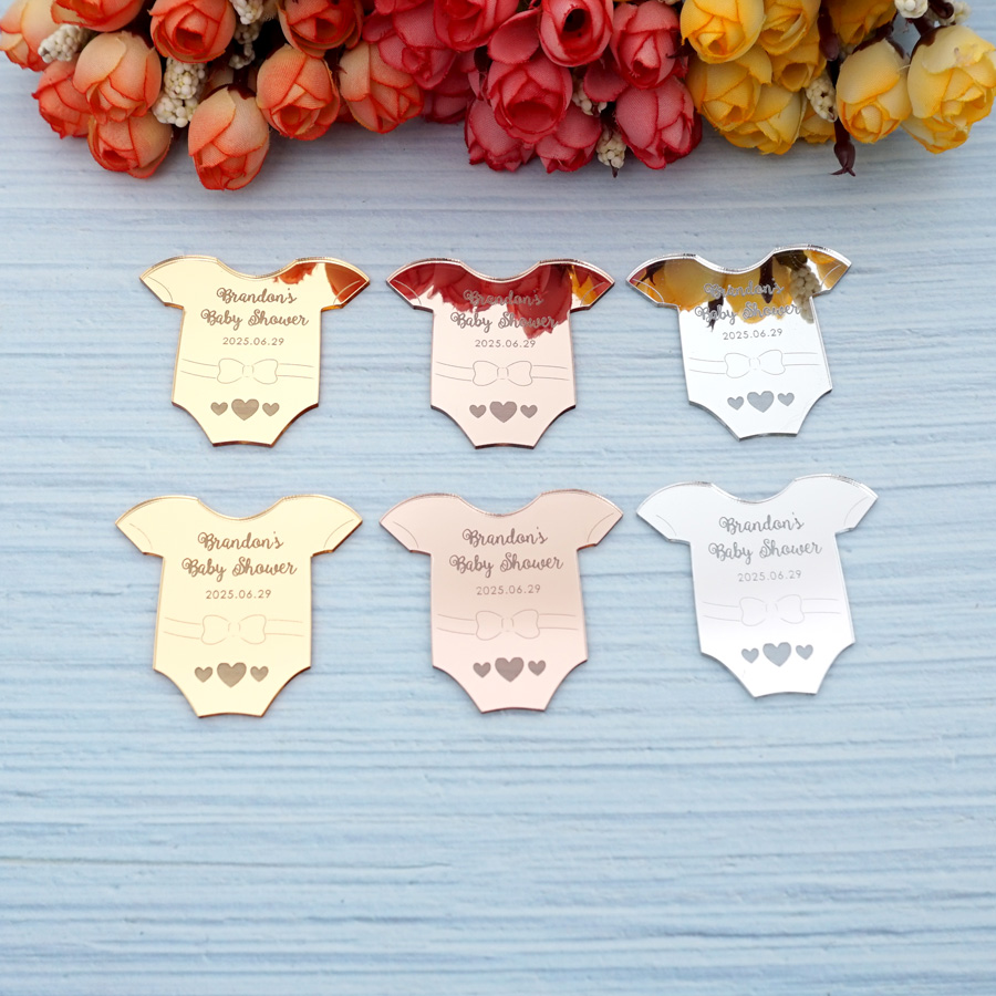 Baby Clothing Tags - Étiquette Personnalisée pour Chemise de Bébé,