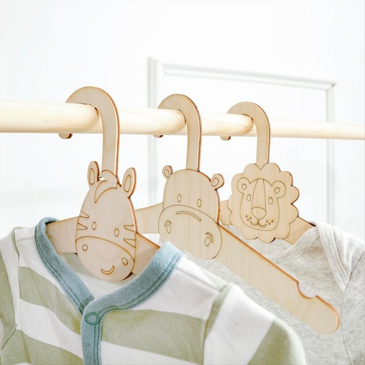 Baby Clothing Hanging Rack - ABJS 20 pièces mignon cintre en