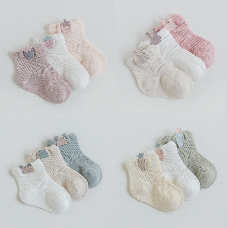Toddler Sock Set - Chaussettes en maille pour bébé, 3