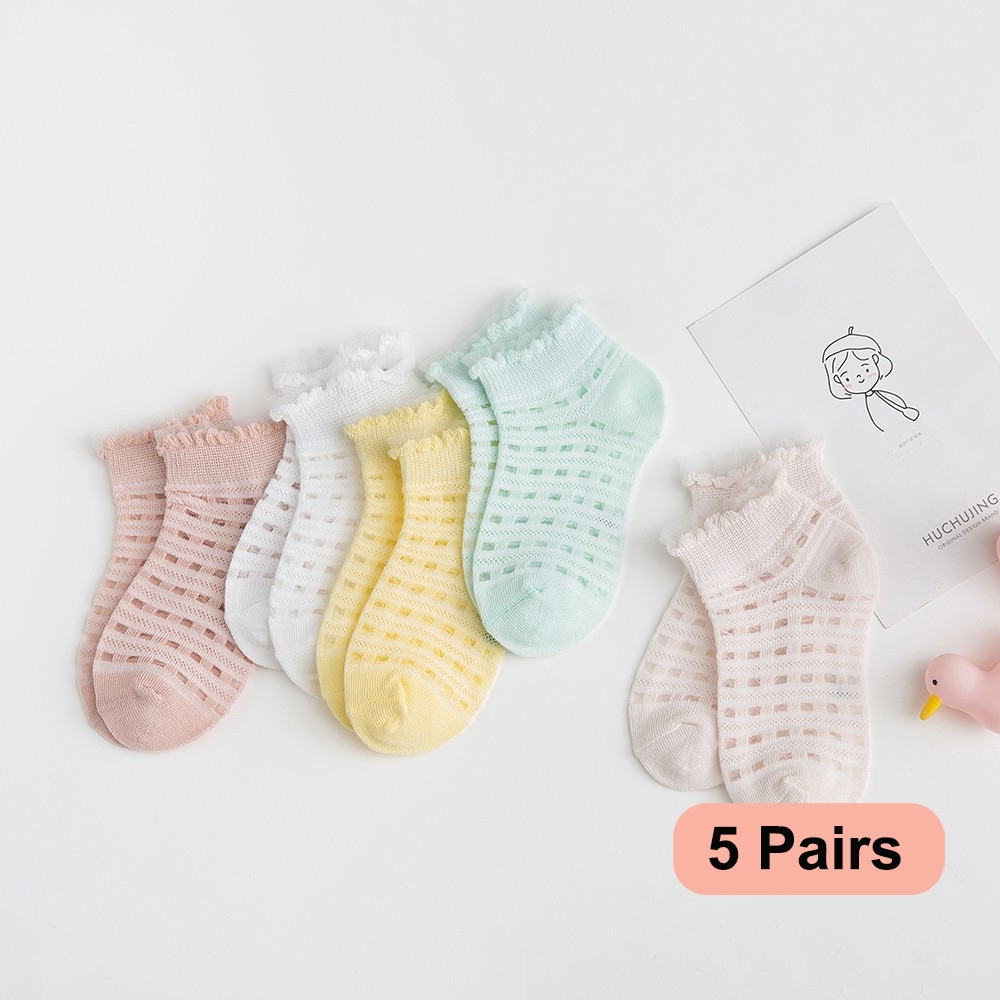 Toddler Sock Set - Chaussettes d'été en coton à carreaux