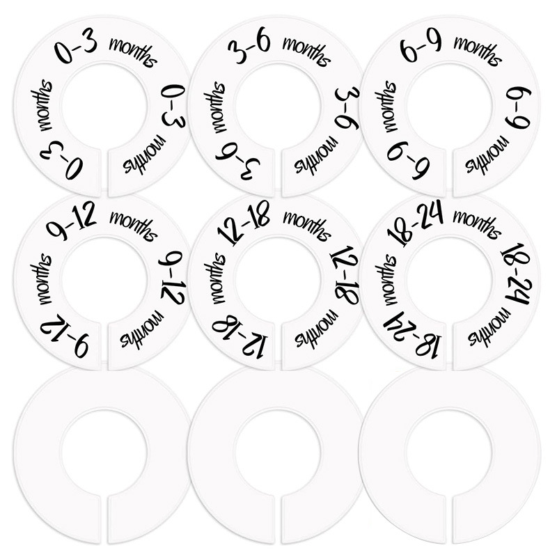 Baby Clothing Tags - Cintres Ronds Multi-Tailles pour Gril de
