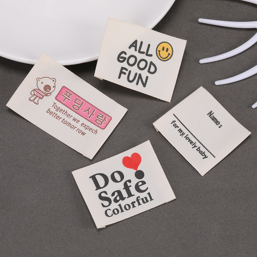Baby Clothing Tags - Étiquettes personnalisées imprimées avec logo privé,