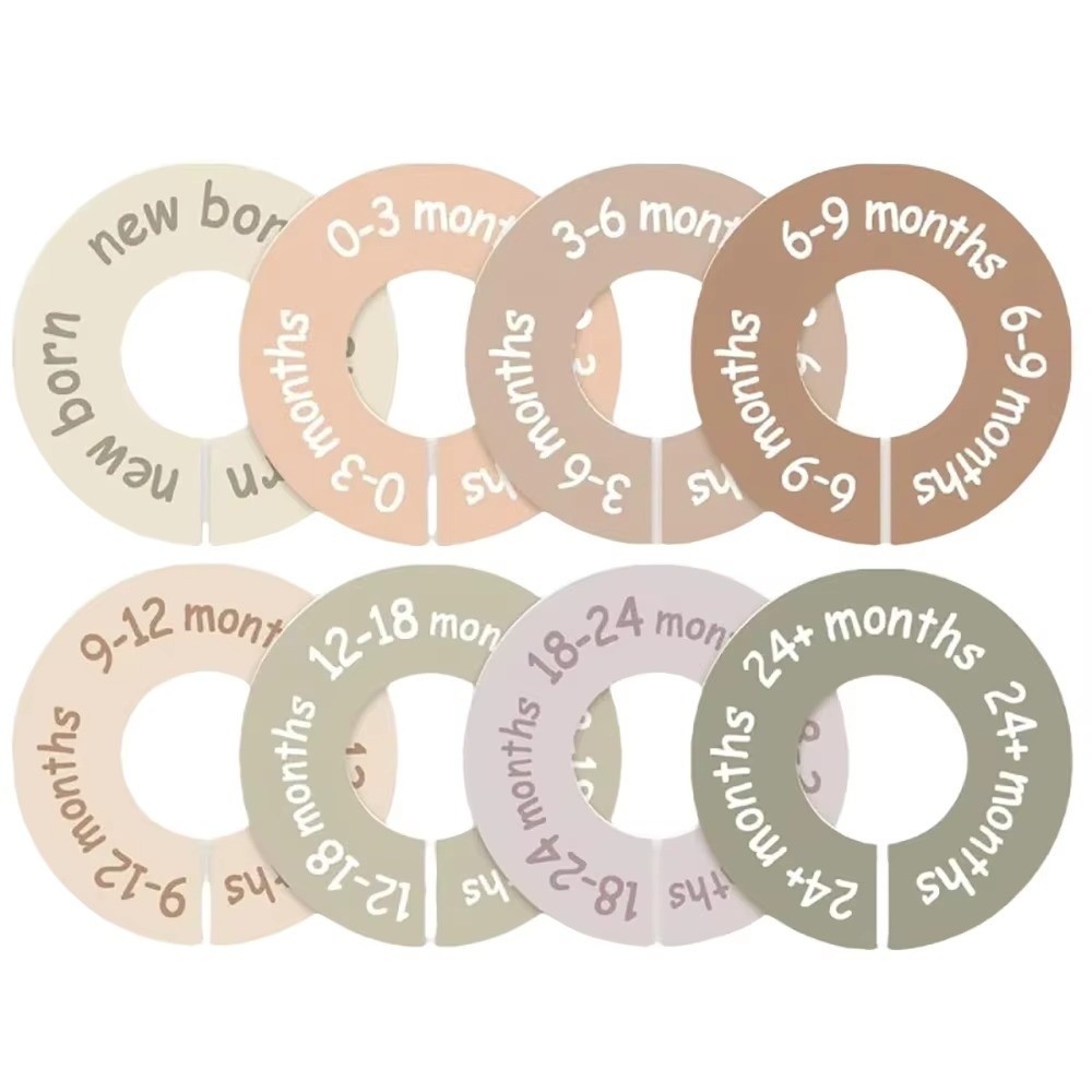 Baby Clothing Tags - 68/9 pièces Séparateurs de taille pour