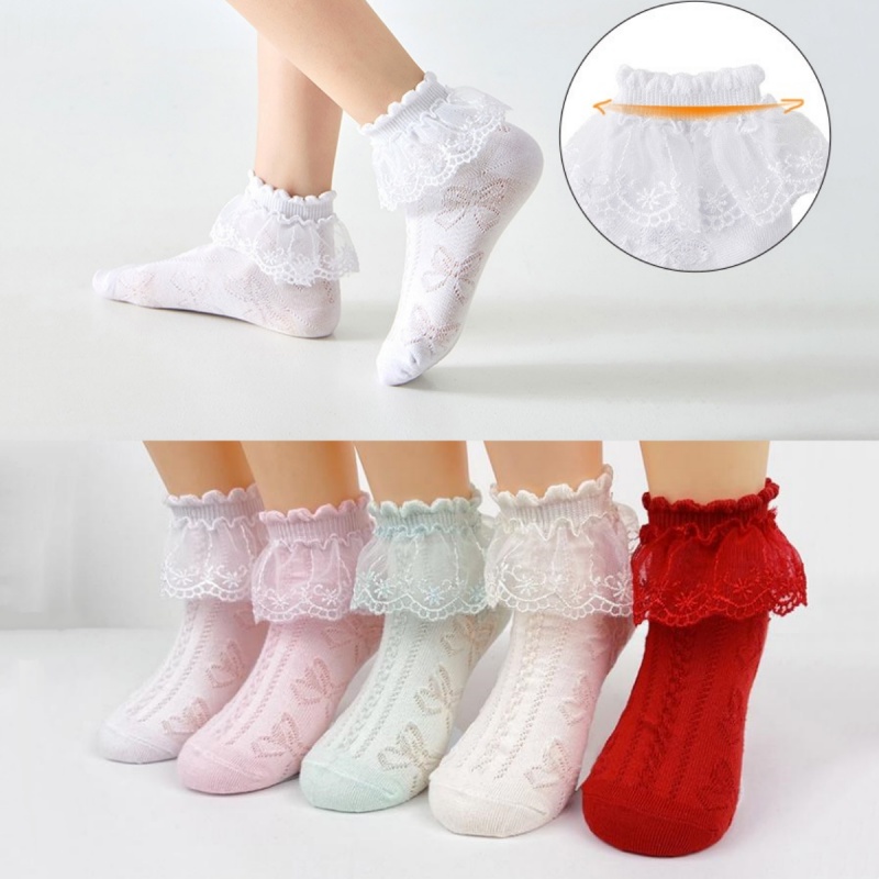 Toddler Sock Set - 5 paires/lot enfants filles été chaussettes