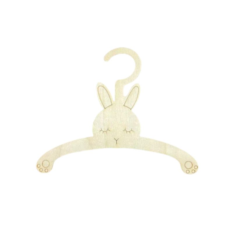 Baby Clothing Hanging Rack - 20PCS Porte-vêtements mural en bois mignon,
