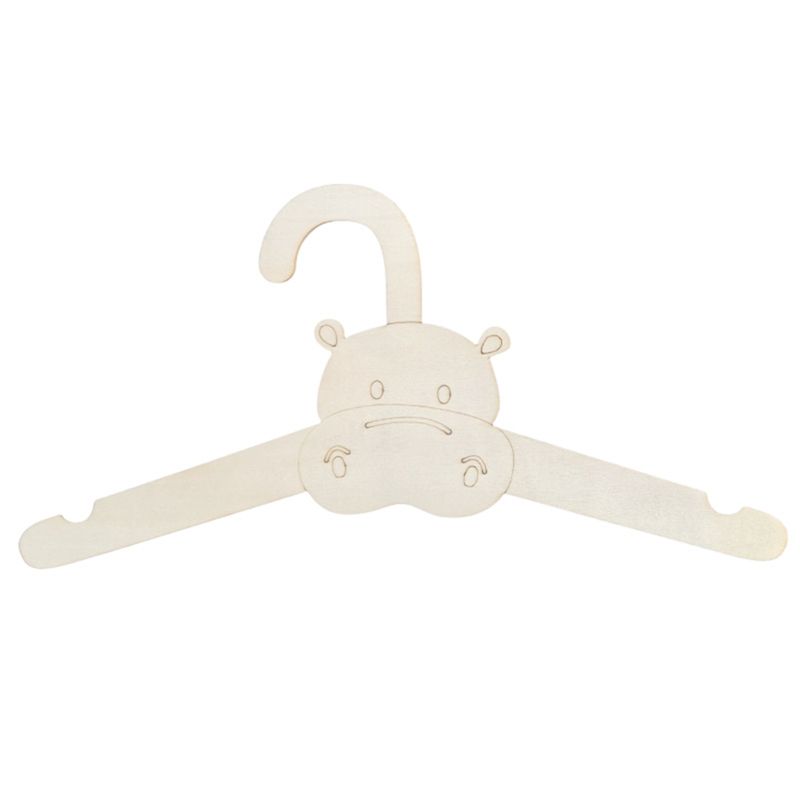 Baby Clothing Hanging Rack - ABJI-20PCS Porte-vêtements mural en bois mignon,