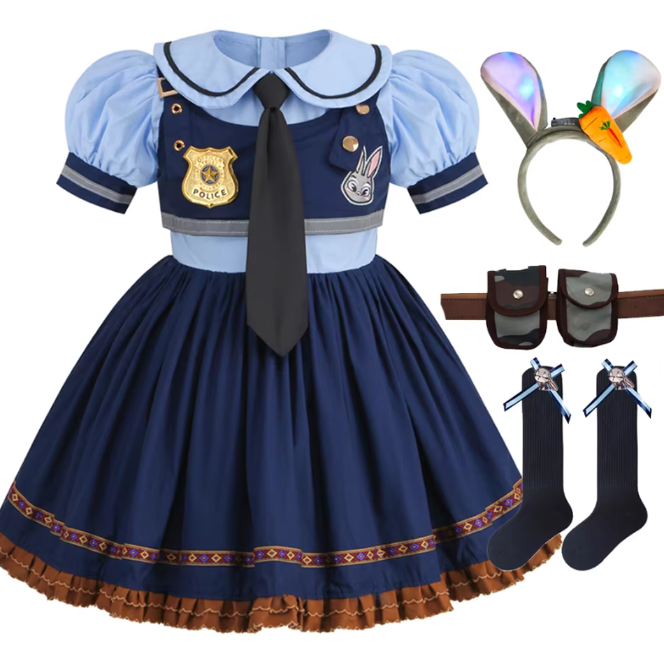 Toddler Sock Set - Costume de cosplay Judy pour enfants,