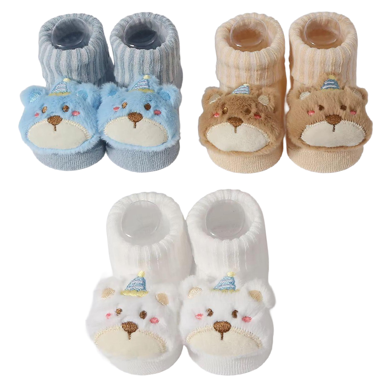 Toddler Sock Set - 3 paires/ensemble bébé chaussettes filles garçons