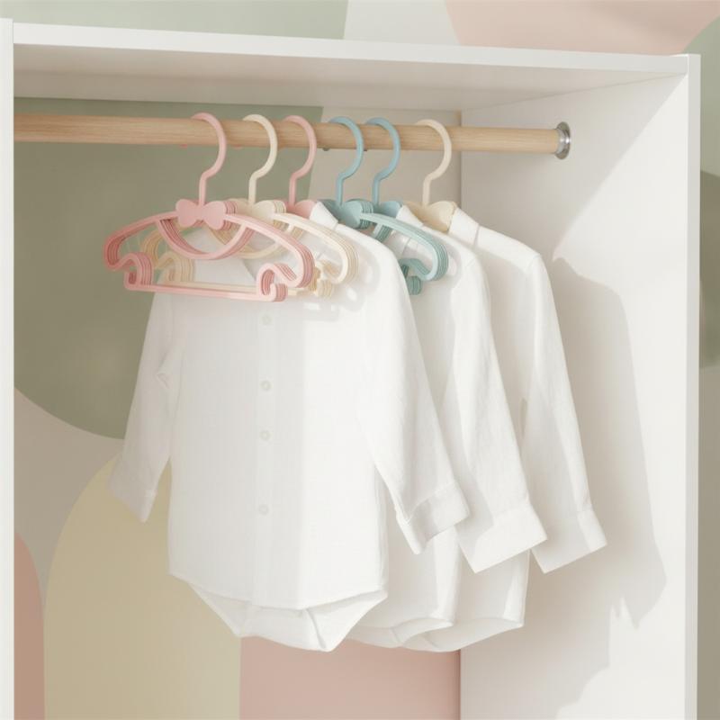 Baby Clothing Hanging Rack - Lot de 12 cintres durables antidérapants