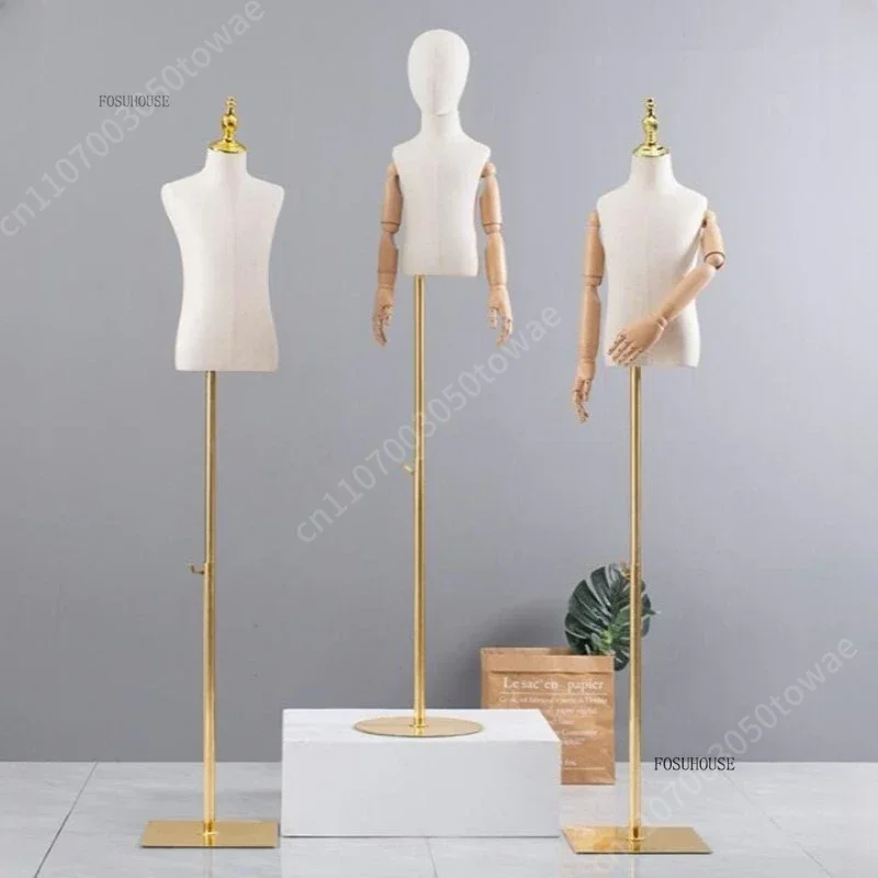 Baby Clothing Display Stand - Mannequin enfant avec bras réglables, buste
