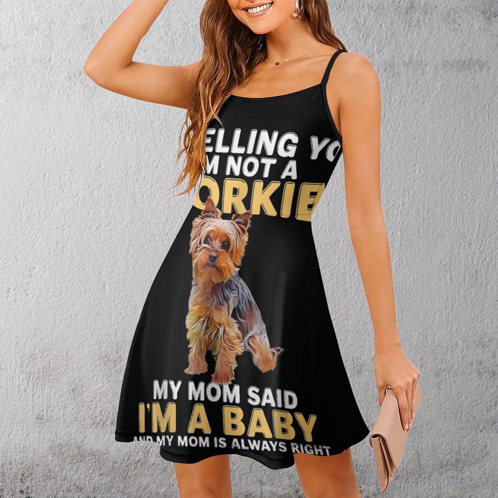 Baby Clothing Quotes - Robe à bretelles pour femmes, mignonne