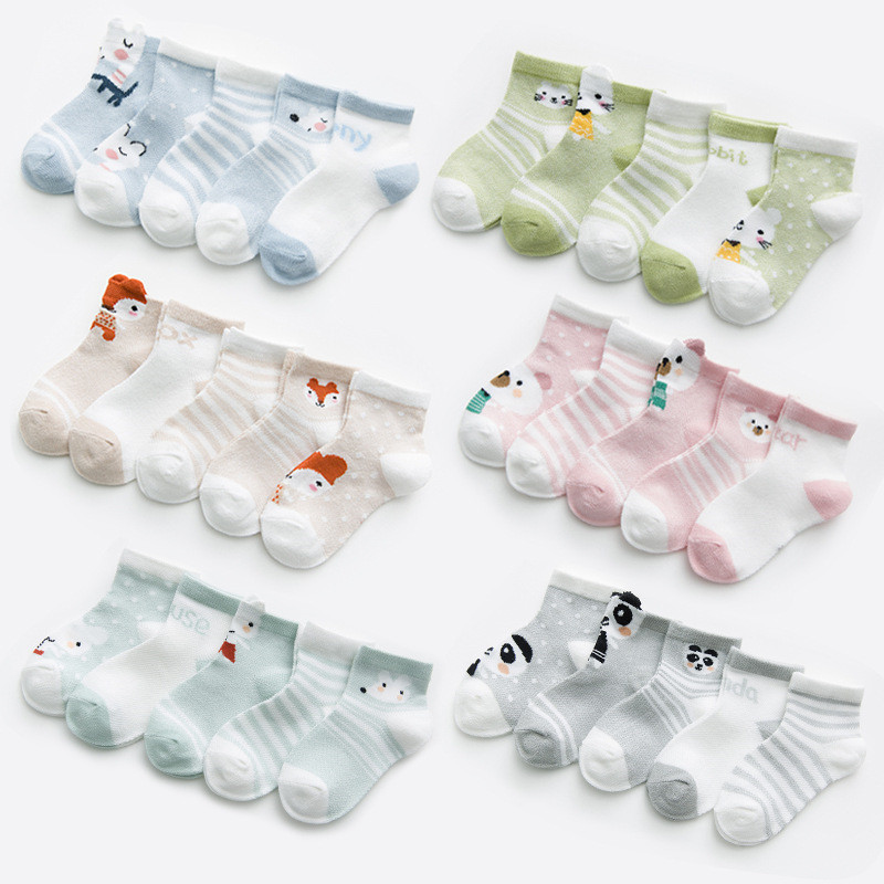 Toddler Sock Set - 5 paires/lot infantile bébé chaussettes pour