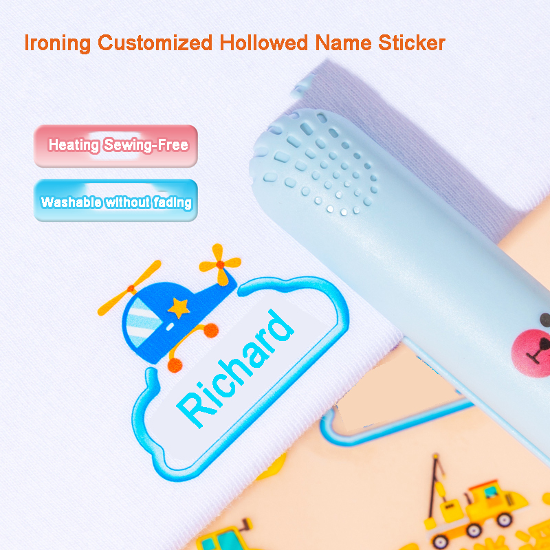 Baby Clothing Tags - Autocollant personnalisé pour le repassage avec