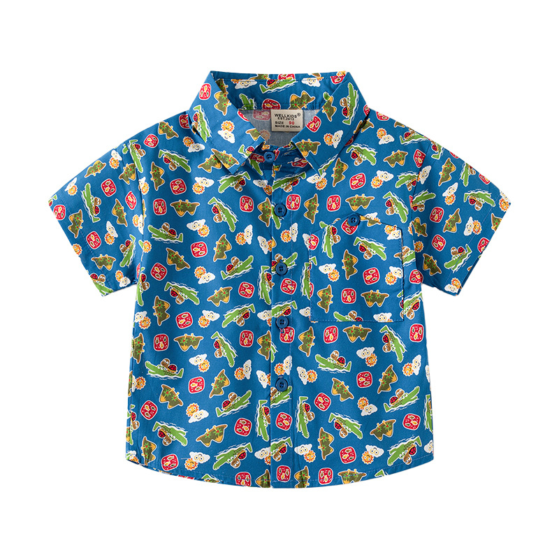 Chemise imprimée pour garçons, - Baby Clothing Korea avis et prix