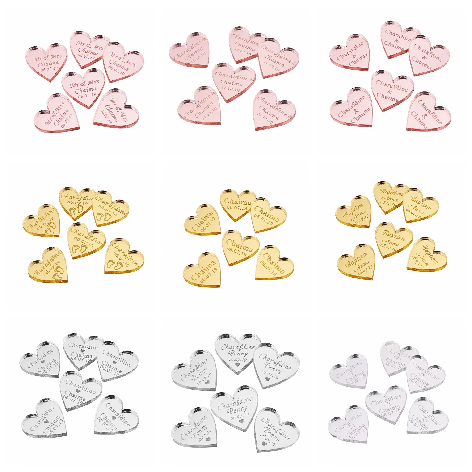 Étiquettes miroir acrylique pe - Baby Clothing Tags avis et prix
