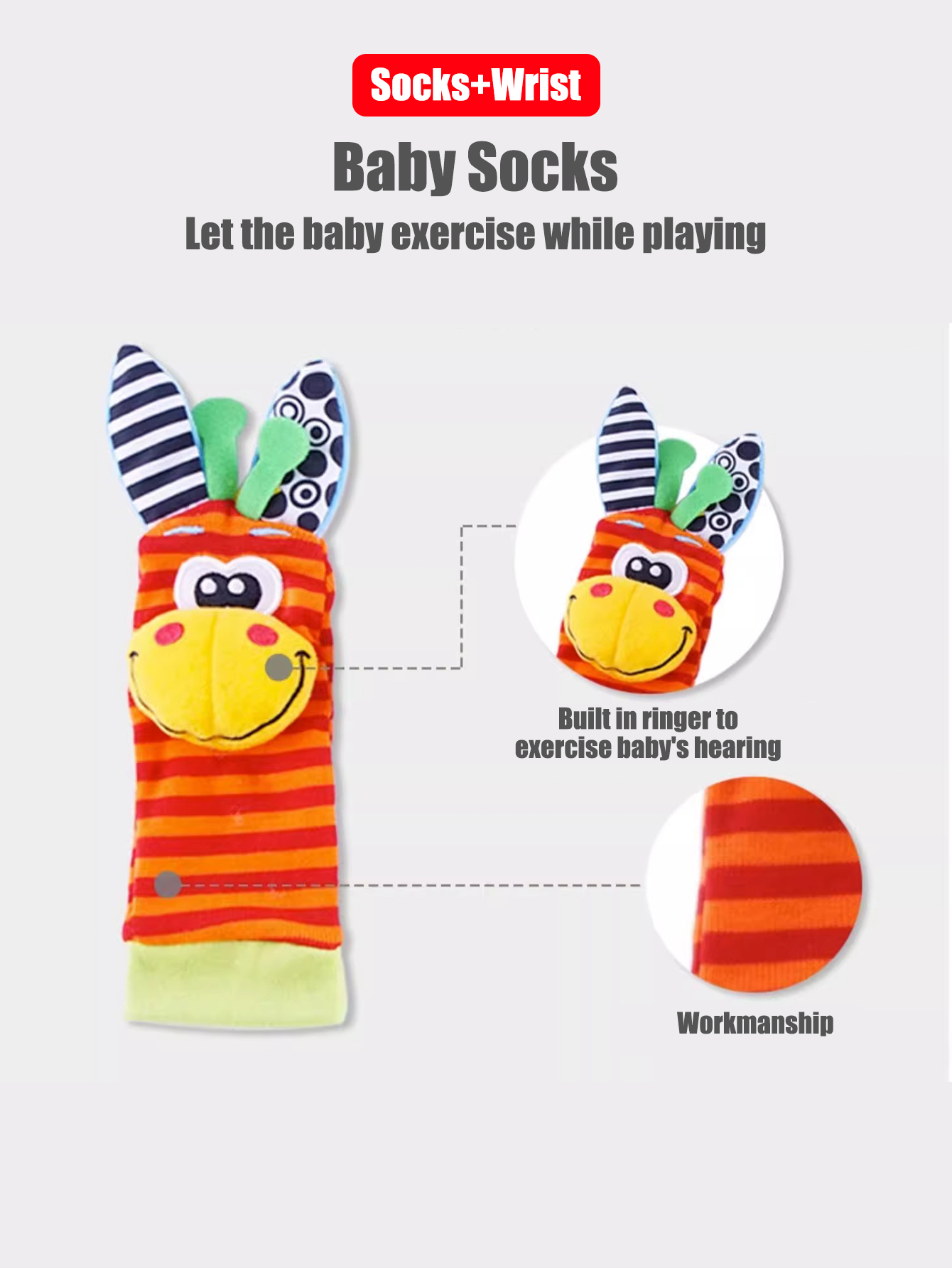 Hochet de poignet pour bébé de - Toddler Sock Set avis et prix