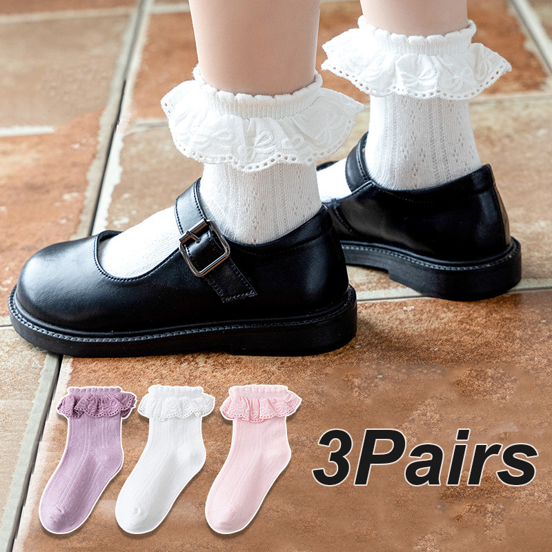 3 paires/ensemble enfants fill - Toddler Sock Set avis et prix