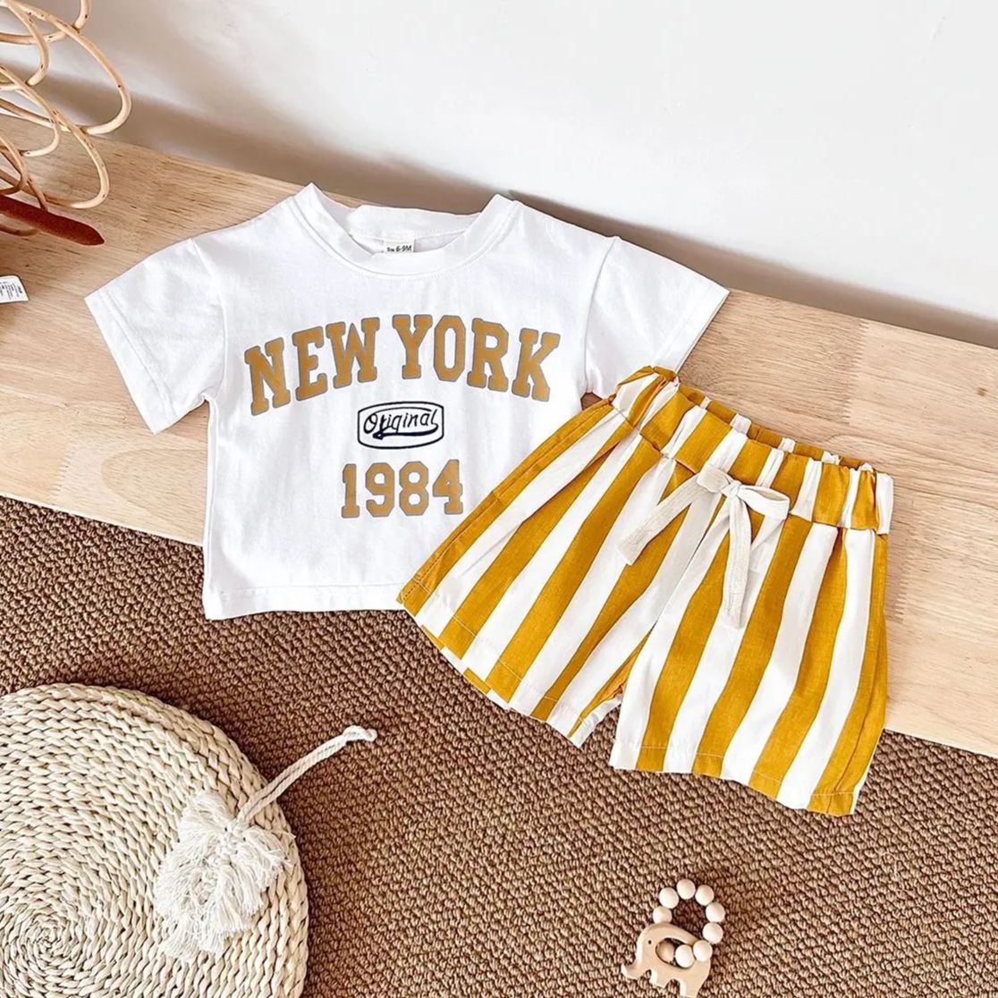 Tenue d'été imprimée New York  - Baby Clothing New York avis et prix