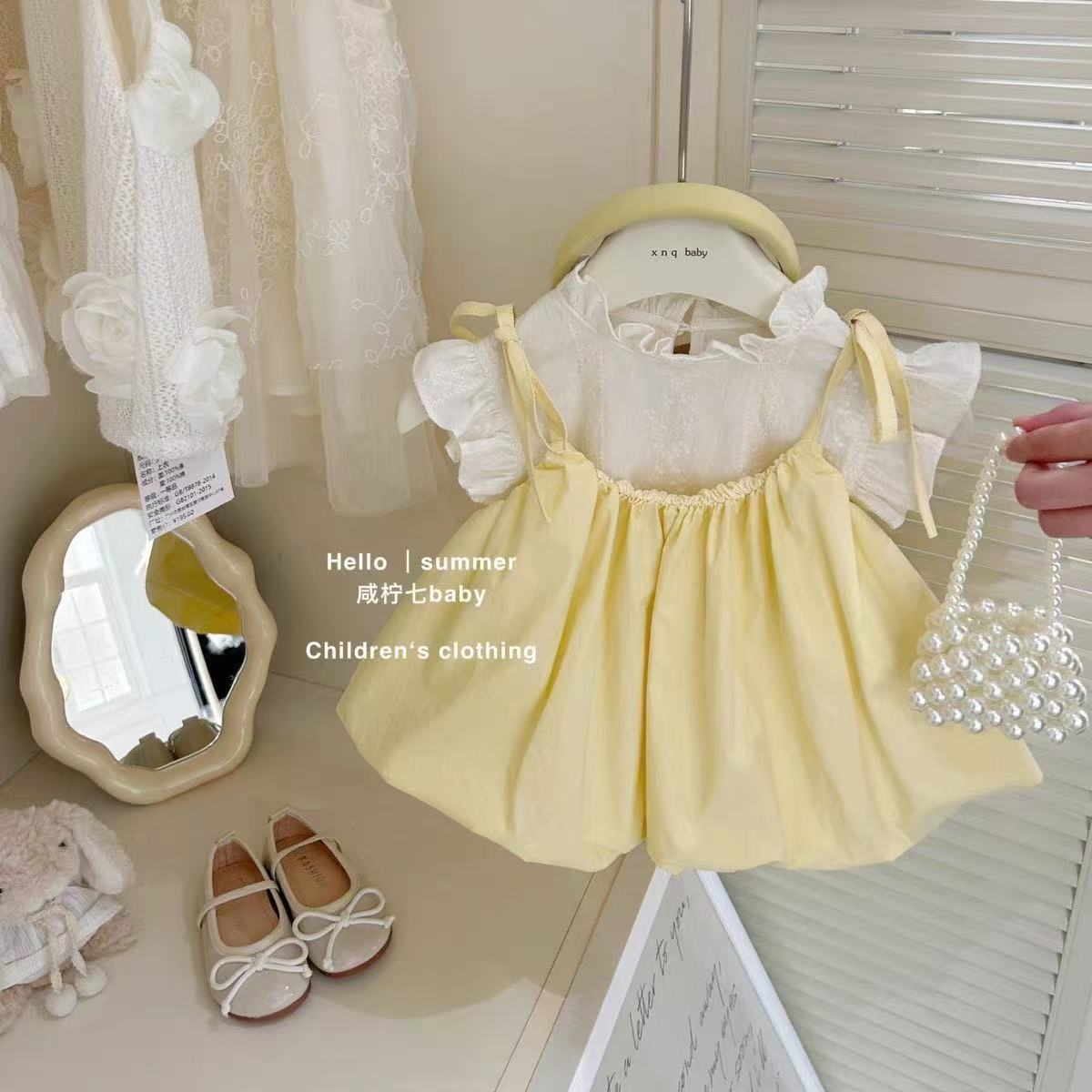 Ensemble de robe à bretelles p - Baby Clothing Korea avis et prix